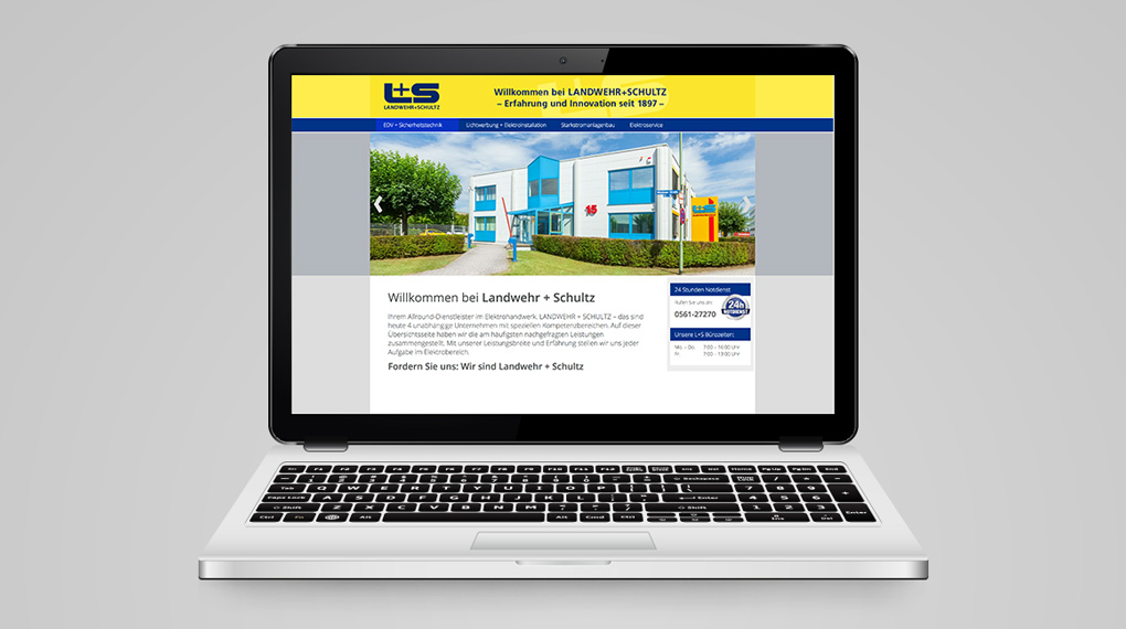responsive Website für LANDWEHR+SCHULTZ