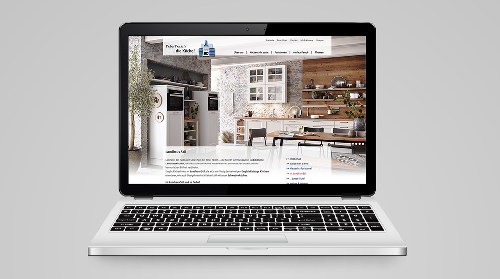 responsive Website für die Persch Küchen GmbH
