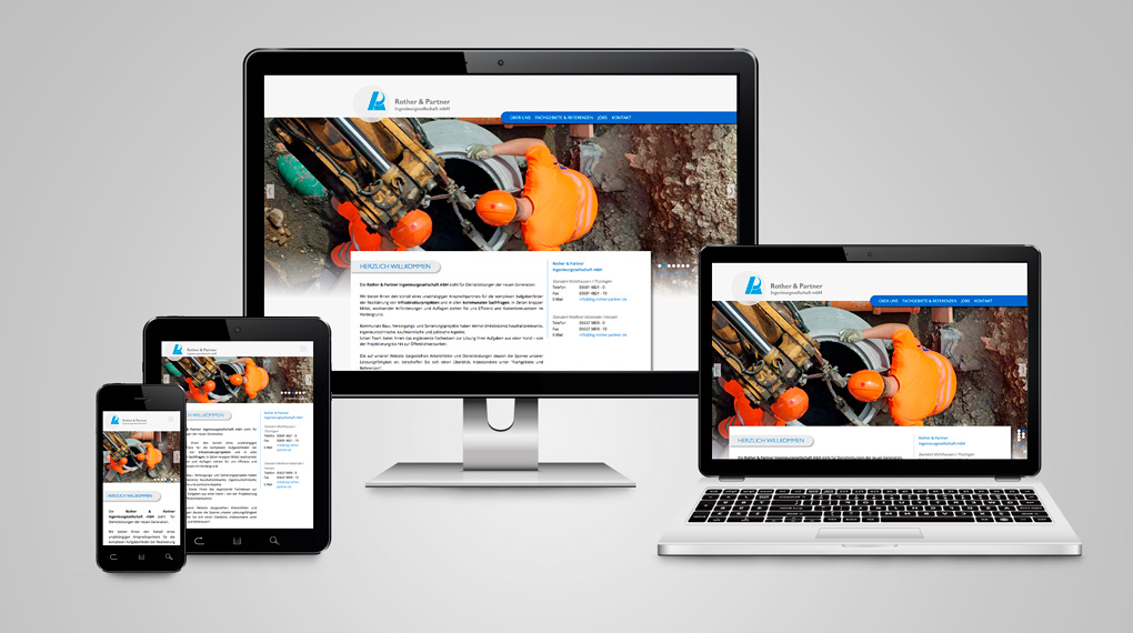 responsive Webdesign Ingenieurbüro Rother & Partner